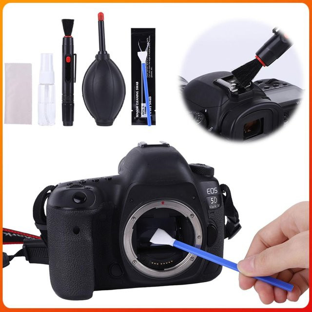 ALLOYSEED 32-teiliges Kamera-Sensor-Reinigungsset mit Reinigungsstäbchen, Objektivreiniger, Luftgebläse und Reinigungstuch für DSLR-Kameras, Computer und Smartphone-Objektive - Bild 1
