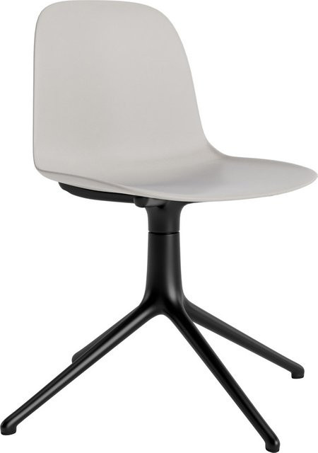 Normann Copenhagen Form Drehstuhl in Grau mit Aluminiumgestell - Bild 1