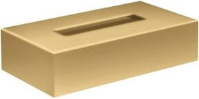 Hansgrohe Axor Uni. Circular Kosmetikbox zur Wandmontage in Brushed Gold Optik, Breite: 26,5 cm, Höhe: 14,5 cm, Tiefe: 14,5 cm - Bild 1