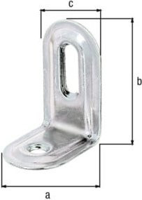 GAH Alberts Verstellwinkel aus Stahl, gelb galvanisch verzinkt, B/T/H: 28 x 40 x 22 mm - Bild 1