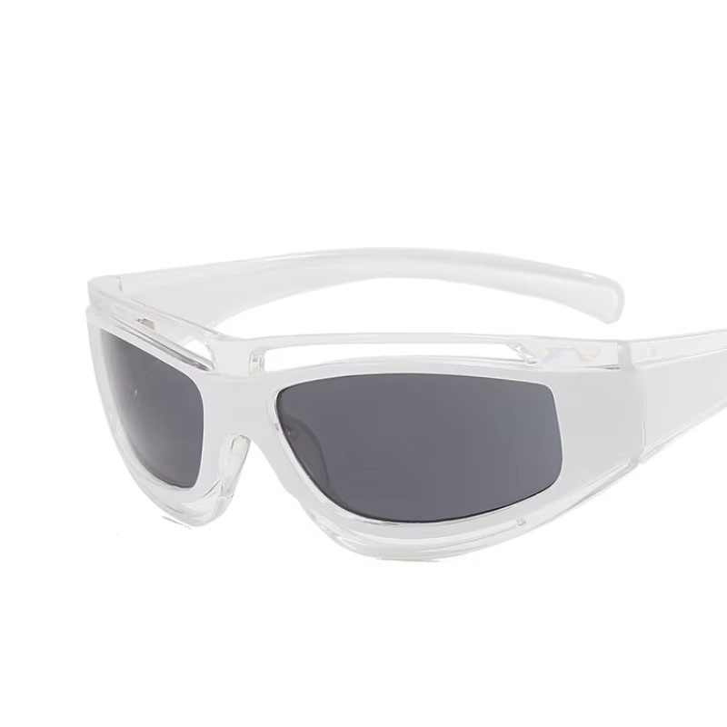 Sonnenbrille Damen, Steampunk, Vollrand, rechteckig, Kunststoff - Bild 2