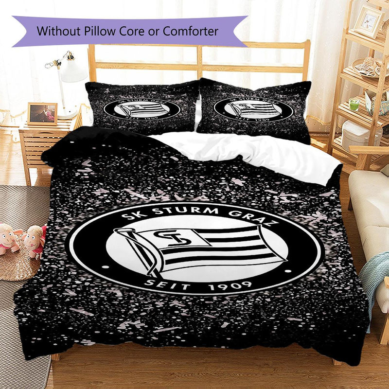 SK Sturm Graz Bettwäsche Set mit Bettbezug und 2 Kissenbezügen, B/H: 240 x 220 cm - Bild 5