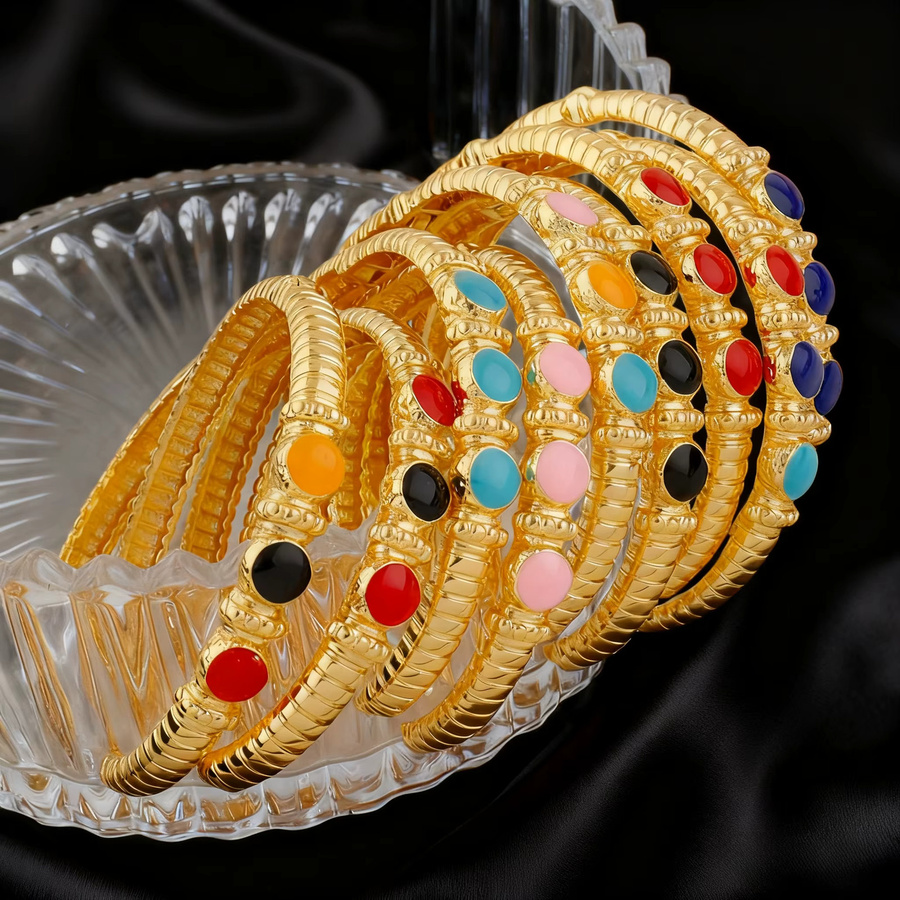 YM Schmuck-Set Ring und Armband, 18k vergoldet, bunt, Kinder - Bild 2