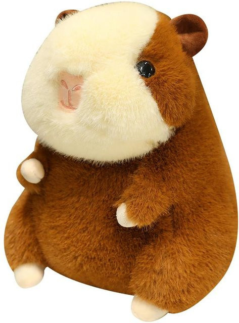 Yiran Health & Beauty Meerschweinchen Hamster Puppe Plüschtier, Braun, 26cm - Bild 1