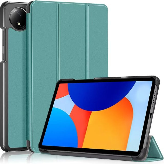 Magnetische Trifold Schutzhülle aus PU-Leder für Xiaomi Redmi Pad SE 2024 8,7 Zoll in Blau - Bild 1