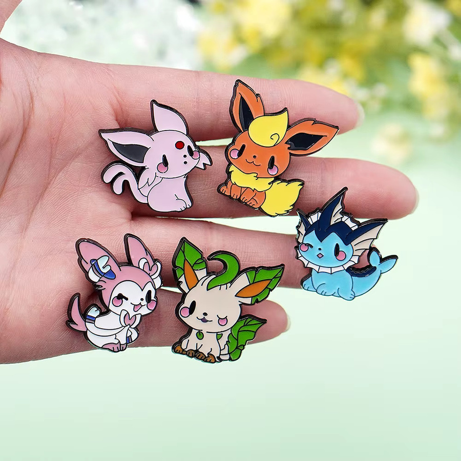Potdemiel Eeveelutions-Emaille-Pins-Set, 9-teilig - Bild 2