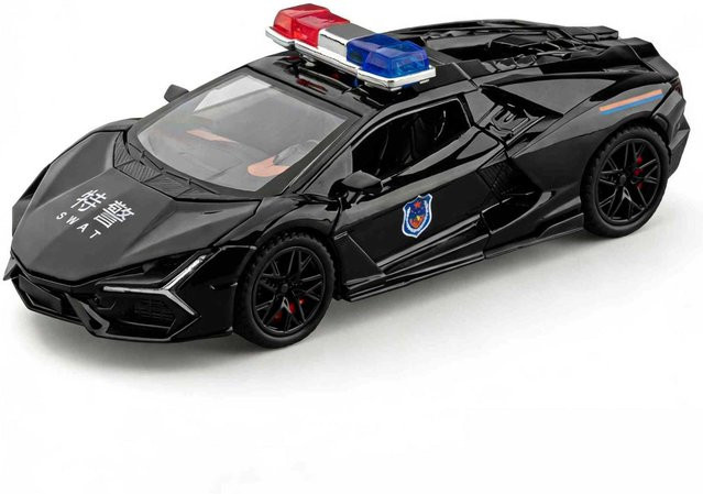 Che Zhi Daniel Polizeiauto Modell, 1:32, Metall, mit Sound und Licht, ab 7 Jahren - Bild 1
