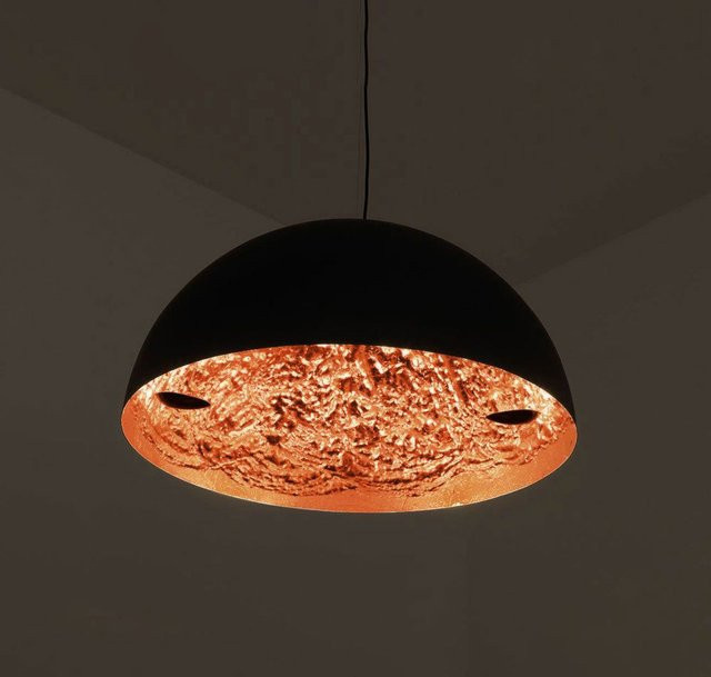 Catellani & Smith Stchu-Moon 02 LED-Pendelleuchte in Kupfer und Schwarz mit Durchmesser: 40 cm - Bild 1