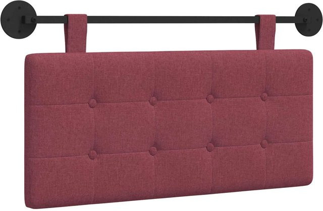 vidaXL Wandmontiertes gepolstertes Wandpaneel aus Stoff in Rot, B/H: 90 x 55 cm - Bild 1