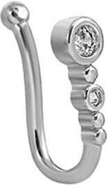Got Now Nasenclip, Kupfer, Silber, Diamant, Zirkonia, Damen - Bild 1