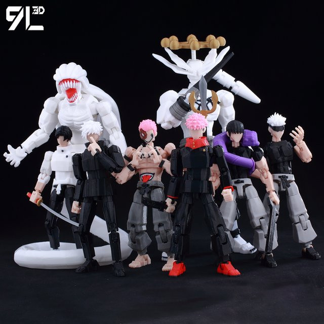 Bandai Jujutsu Kaisen Gojo Sukuna Toji Actionfiguren-Set, mechanischer Roboter - Bild 1