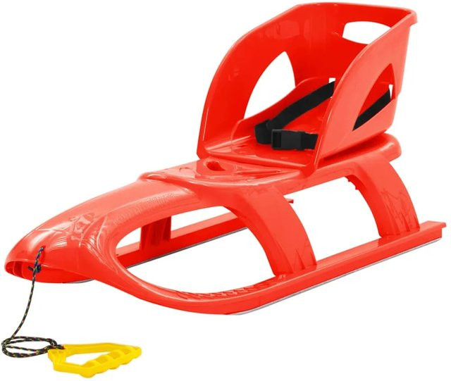 vidaXL Schlitten mit Lehne Rot - Bild 1