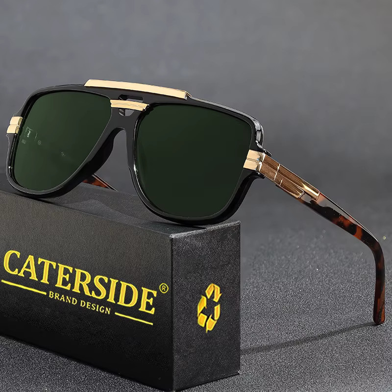 CATERSIDE Sonnenbrille, quadratisch, Vollrand, schwarz, Unisex - Bild 2