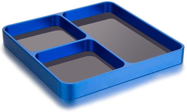 Meterk Magnetische Desktop-Aufbewahrungsplatte für Schrauben und Werkzeugteile aus Aluminiumlegierung in Blau - Bild 1
