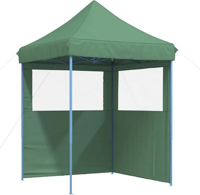 vidaXL Partyzelt Pop-Up Faltbar mit 2 Seitenteilen und Fenstern Grün B: 306 cm, T: 200 cm, H: 200 cm - Bild 1