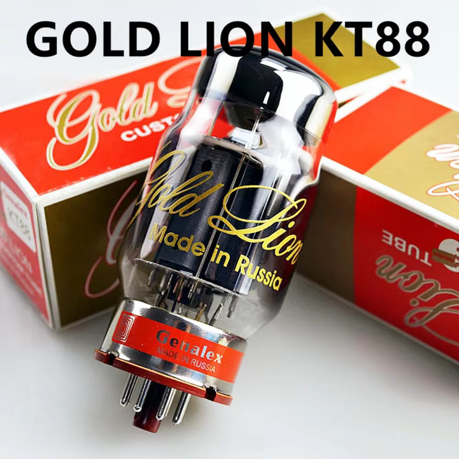 Gold Lion KT88 Vakuumröhre für HiFi-Audio-Verstärker, Quad-Set in Gold und Transparent, ersetzt KT77 KT66 EL34 6550 - Bild 3