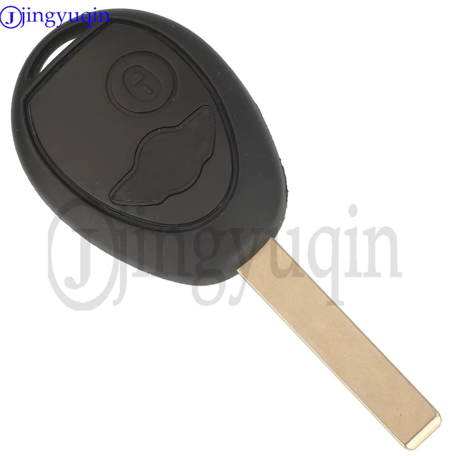 Jingyuqin 2-Tasten-Fernbedienung Autoschlüssel mit PCF7931 Chip für BMW Mini Cooper S R50 R53 2002-2005, Schwarz, 315/433 MHz - Bild 2