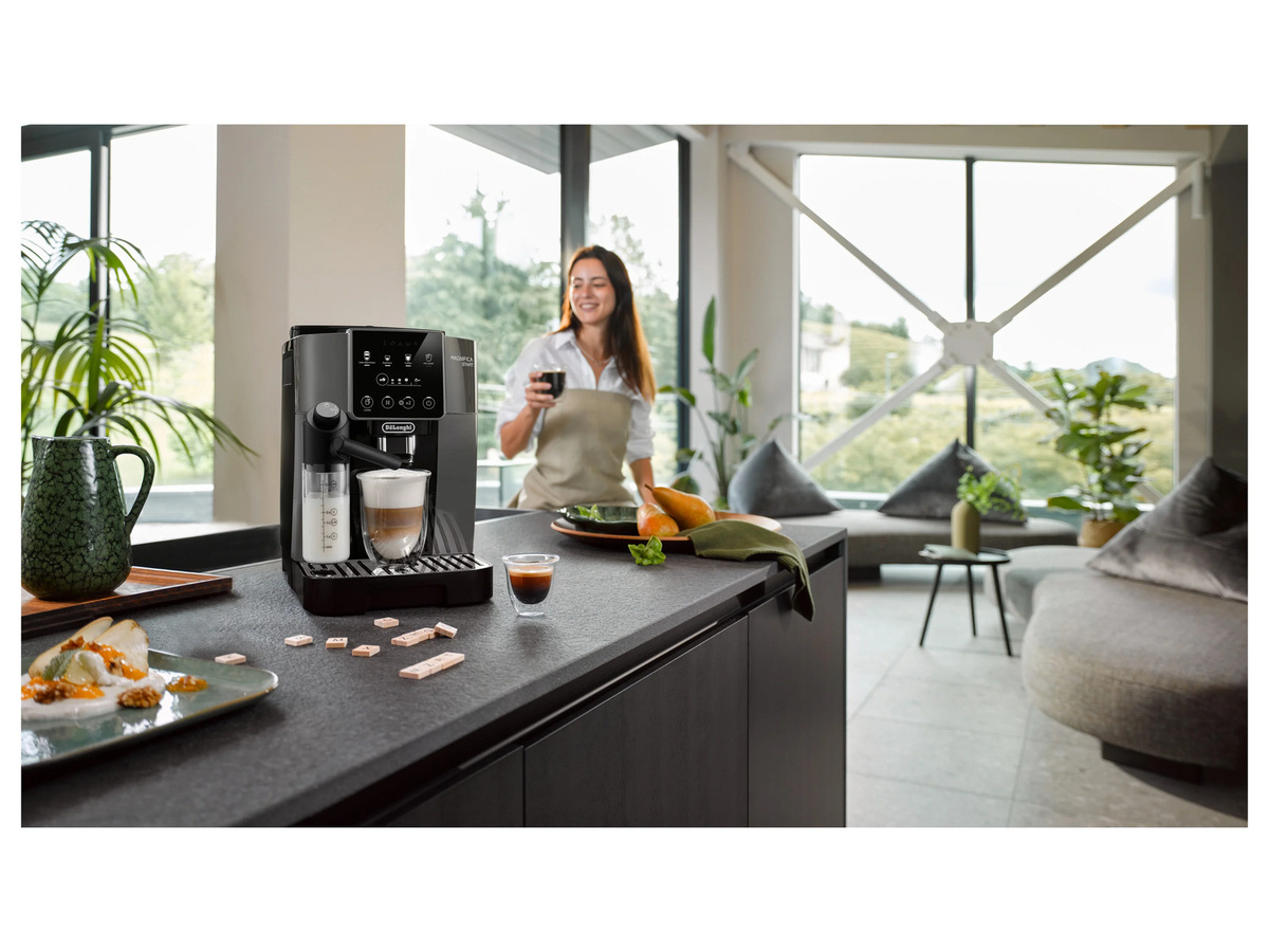 DeLonghi Kaffeevollautomat Magnifica Start Milk ECAM 223.61.GB in Schwarz-Grau mit integriertem Milchsystem und Touch-Display - Bild 3