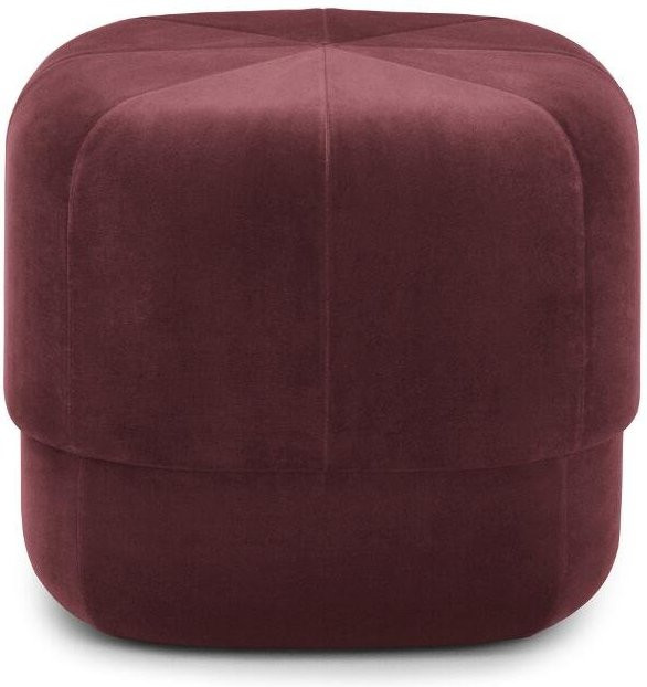 Normann Copenhagen Circus Hocker in Rot mit Veloursstoff - Bild 1