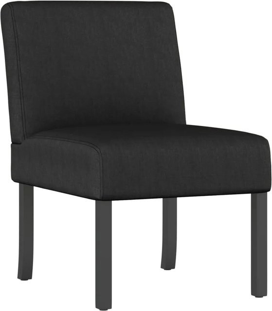 vidaXL Polsterstuhl Schwarz aus Stoff für dein Wohnzimmer - Bild 1