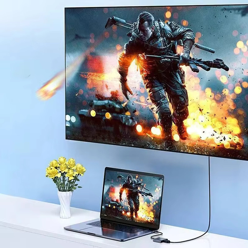 KEBIDUMEI 3-in-1 USB-C-Hub in Silber mit HDMI 4K 60Hz und 100W PD Schnellladefunktion für MacBook, Computer und Smartphone - Bild 5