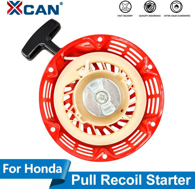 XCAN Seilzugstarter manuelle Startereinheit in Rot für Honda GX120 GX160 GX200 5,5 PS 6,5 PS Motoren und Rasenmäher - Bild 1