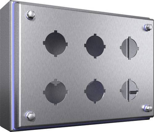 Rittal Leergehäuse Sechskant aus Edelstahl in Silber, B/T/H: 182 x 242 x 90 mm - Bild 1