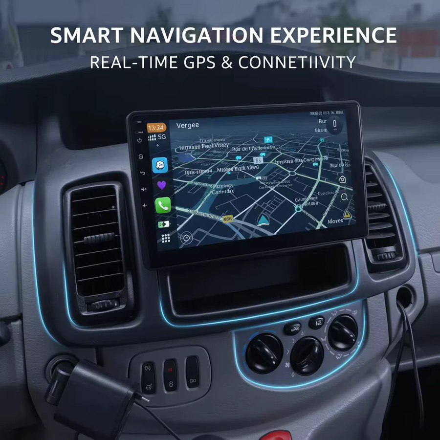 FengShiDa Android 14 Multimedia Autoradio mit GPS und Video Player für Renault Trafic 2, Opel Vivaro und Nissan Primastar (2006-2014), Schwarz - Bild 3