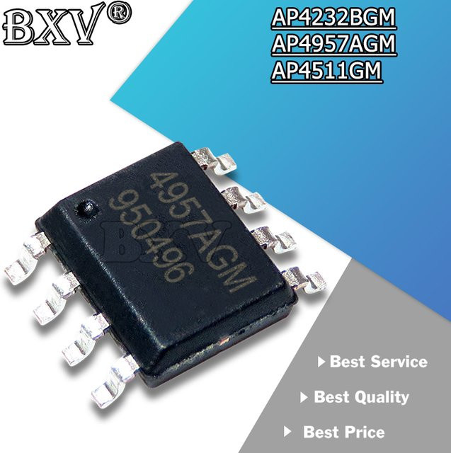 10er Set Original SOP IC Chipsatz AP4232BGM AP4511GM AP4957AGM in Schwarz - Bild 1