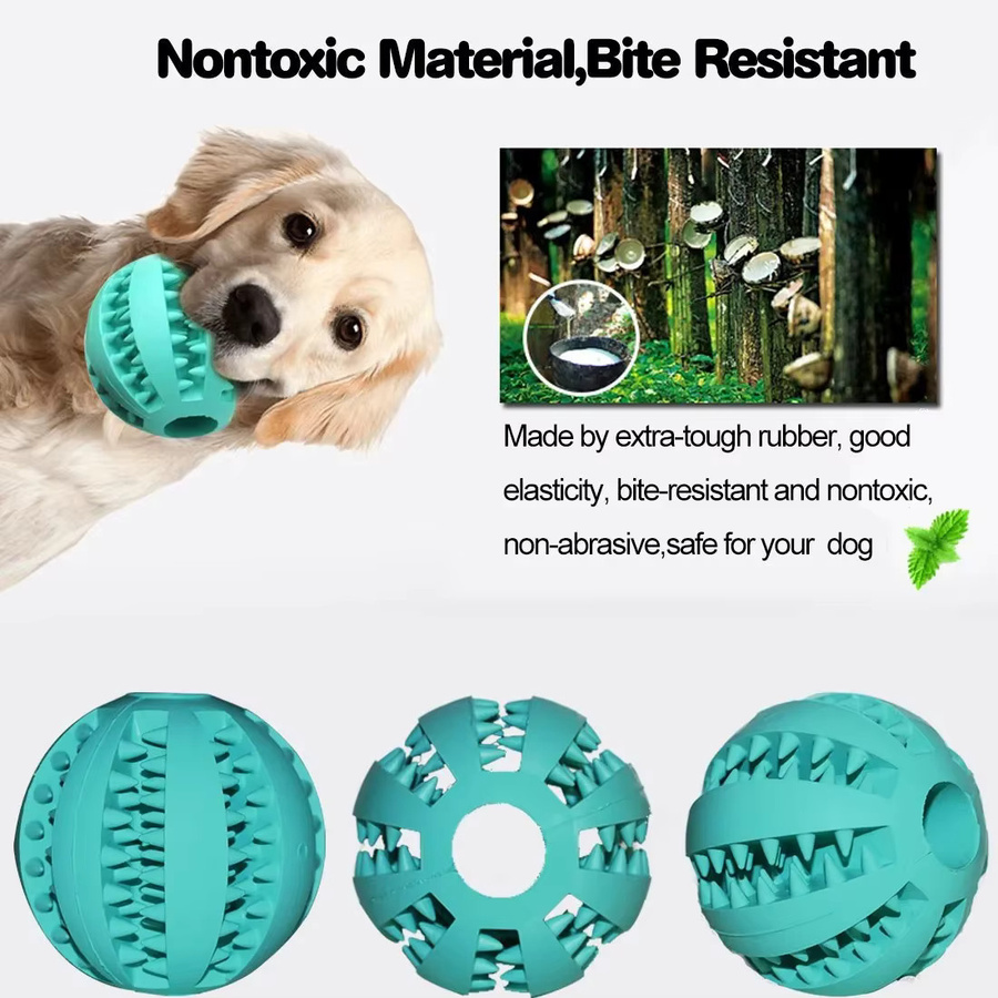 Hundespielzeug, interaktiver elastischer Weichball, zur Zahnreinigung - Bild 6