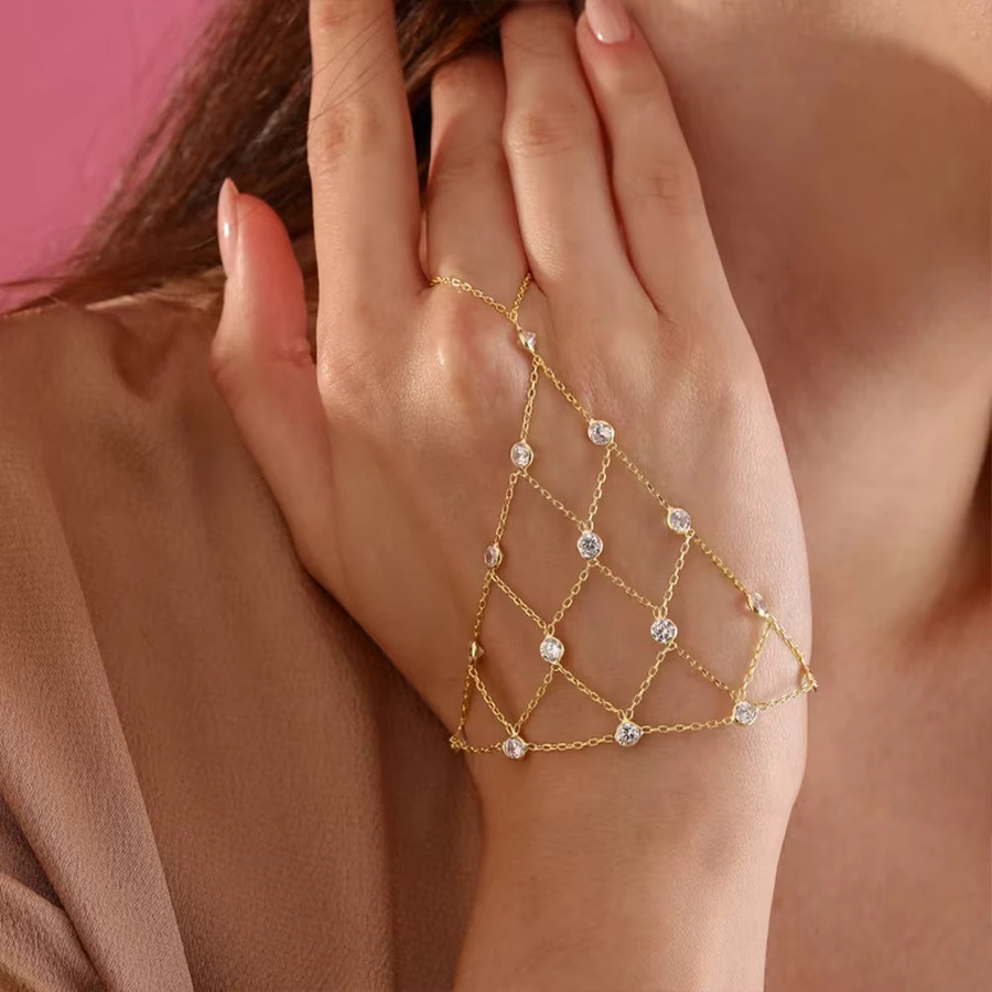 amofa Handkette Bohemian, Kristall, Perle, Gold - Bild 2