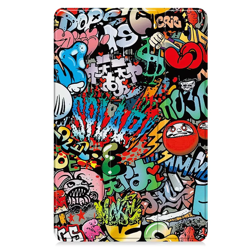 Samsung Galaxy Tab S11 Hülle aus magnetischem Leder in Green Multicolour mit intelligentem Design - Bild 2
