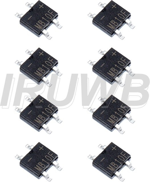 20 Stück IRUWB SMD SOP4 Gleichrichterbrücke MB10F MB10S MB10 MB6F MB6S in Schwarz - Bild 1