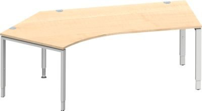 Schäfer Shop Genius Winkelschreibtisch MODENA FLEX 135 Grad in Ahorn mit linkem Ansatz, Breite: 216,5 cm - Bild 1