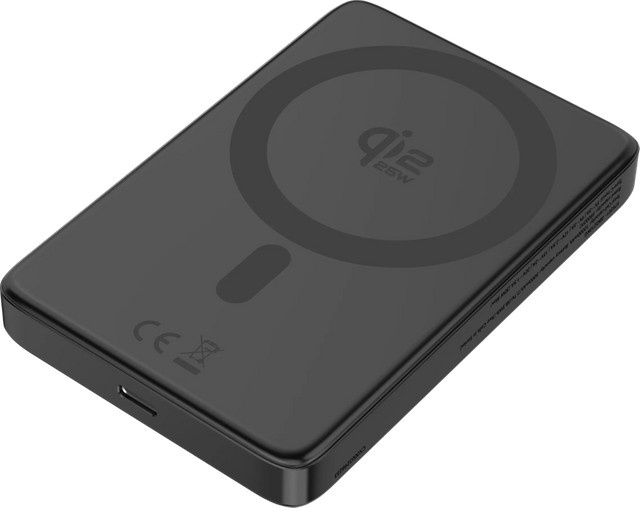 BlueBuilt Wireless Powerbank mit Qi2.2 und MagSafe, 10.000 mAh, 25 Watt Schnellladen, Grau - Bild 1