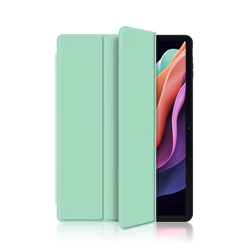 AJIUYU Schutzhülle für Lenovo Tab P11 2. Generation und Xiaoxin Pad Plus 11 Zoll 2023 (TB-350FU) aus PU-Leder mit weicher Rückseite und Ständer in Grün - Bild 3