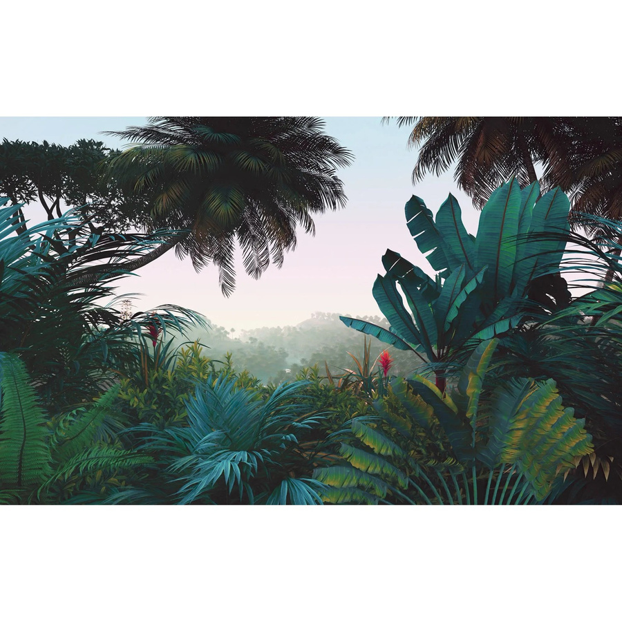 Komar Vliesfototapete Jungle Morning multicolour B: 400 cm, H: 250 cm - Bild 2