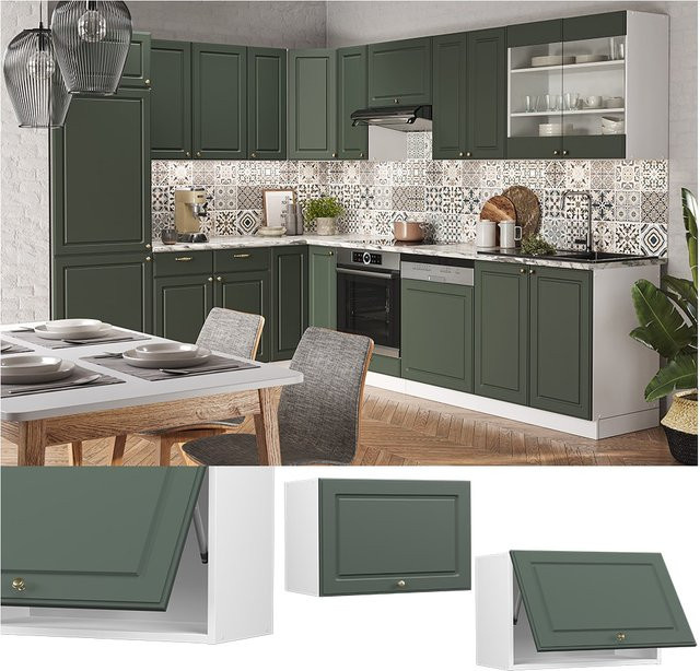 Vicco Hängeschrank Fame-Line Landhaus Weiß Grün-Gold B: 60 cm - Bild 1
