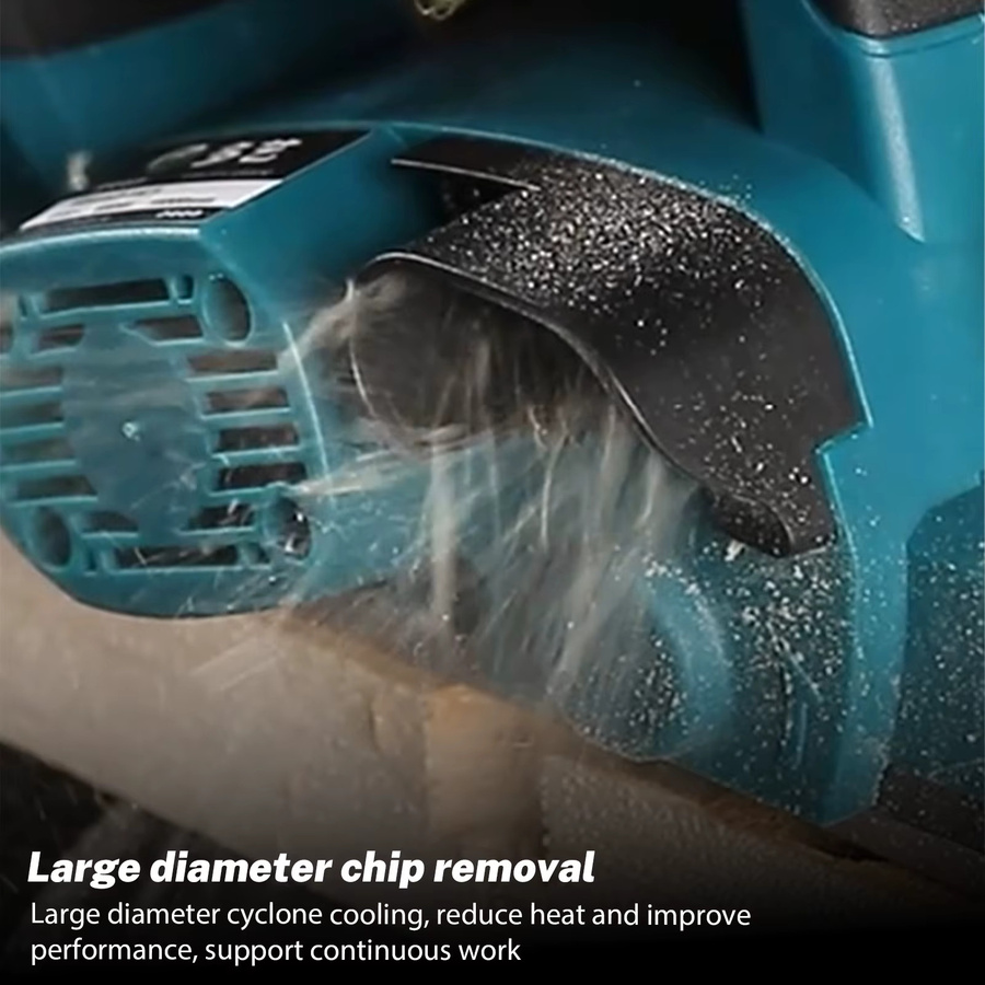 Makita Bürstenloser elektrischer Hobel in Blau, kabelloser Power-Hobel mit 15.000 U/min für Holzbearbeitung und DIY-Möbel - Bild 3