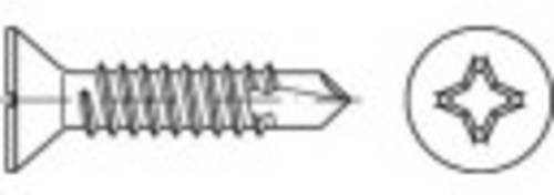 TOOLCRAFT Bohrschrauben Phillips Kreuzschlitz, Durchmesser: 2,9 mm, Länge: 16 mm, Farbe: Silber, Material: Stahl galvanisch verzinkt, 1000 Stück - Bild 1