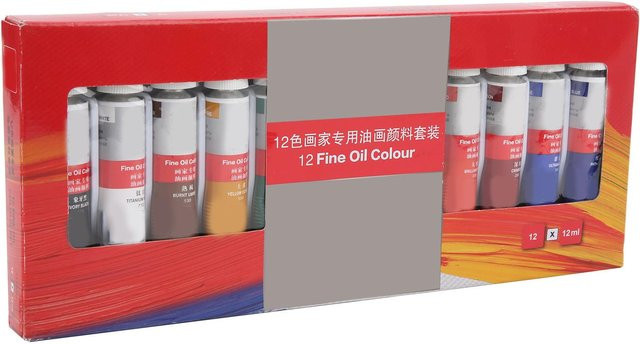 Wosawe Gouachefarben Set mit 12 Pigmenten in Grau und Multicolour für Aquarell- und Ölmalerei - Bild 1