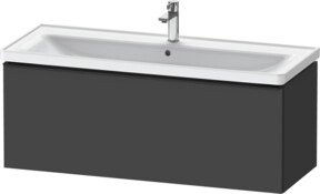 Duravit Waschtischunterschrank D-Neo in Schwarz Matt, B/T/H: 118,4 x 45,2 x 44,0 cm - Bild 1
