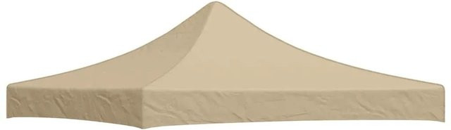 vidaXL Partyzelt-Dach für Faltpavillon in Beige, B/T: 300 x 300 cm, aus Polyester mit PVC-Beschichtung - Bild 1