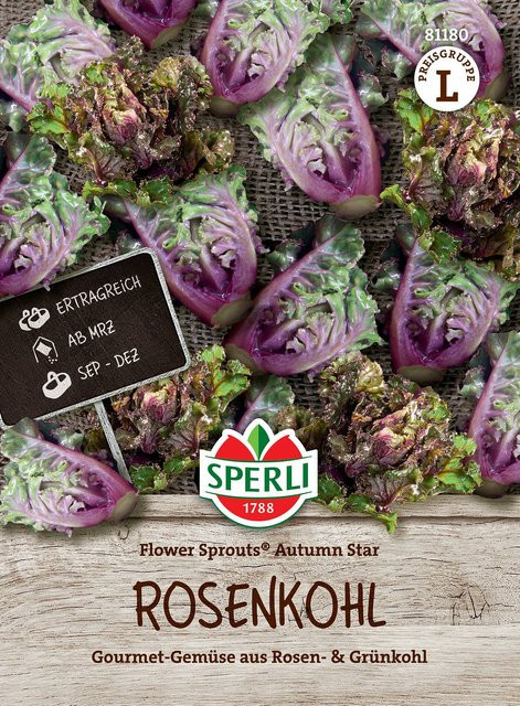 SPERLI Rosenkohl-Samen Flower Sprouts Autumn Star F1, mehrfarbig - Bild 1
