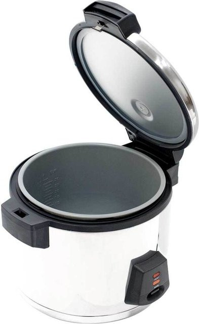 Stalgast Reiskocher in Silber/Schwarz mit 6 l Volumen, B/T/H: 47 x 42 x 35 cm - Bild 1