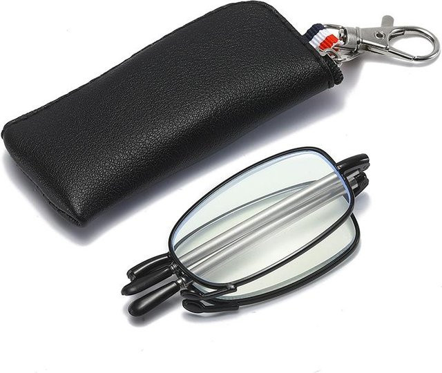 Lesebrille AC1EW, Vollrand, rechteckig, Metall, schwarz, Damen - Bild 1