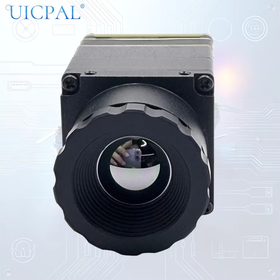 UICPAL FPV UAV Infrarot-Wärmebildkamera-Modul in Schwarz mit Dual-Schnittstelle, HD 50FPS Auflösung 640x512, 9,1mm Objektiv, CVBS und Type-C Anschluss - Bild 2