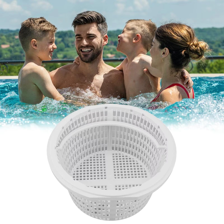 Hayward Skimmerkorb mit Griff für Aufstellpools, Farbe: Weiß, Durchmesser: 19 cm - Bild 2