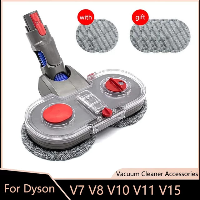 Elektrisches Moppkopf-Kit für Dyson v7 v8 v10 v11 v15 Staubsauger mit Wasserbehälter und Reinigungstuch, B/T/H: 34,0 x 30,0 cm - Bild 1