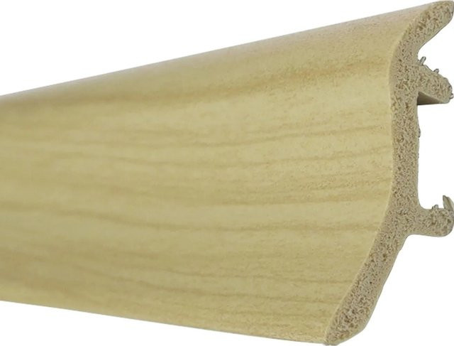Döllken Profiles Sockelleiste aus Hartschaum in Ahorn-Optik, Farbe: Beige/Braun, H x B x T: 46 x 20 x 2500 mm - Bild 1